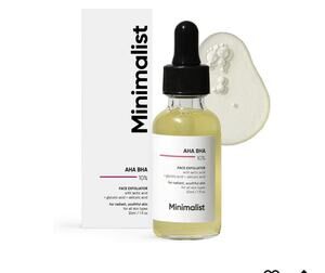 Minimalist AHA BHA 10% Face Exfoliant w/ Glycolic Salicylic Lactic 30ml